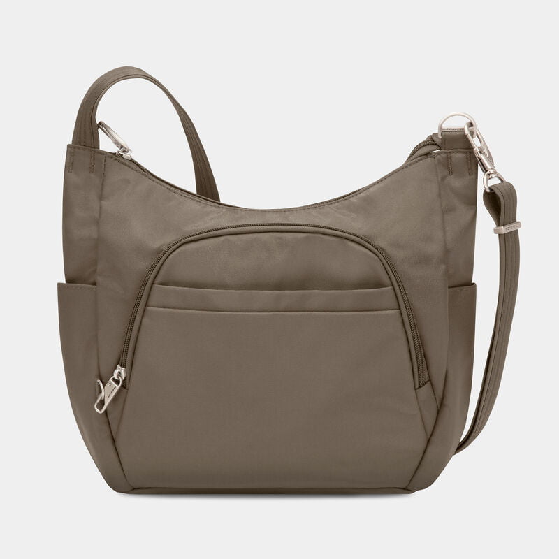 Travelon Anti-Theft RFID Blocking Crossbody Bucket Bag for Women - Secure Hands-Free Purse for Travel, Commuting & Daily Use
