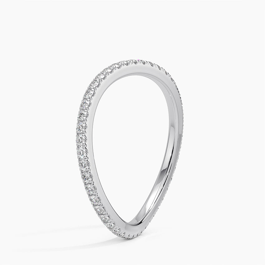 Espira Eternity Wedding Band Ring for Women - 14K Gold Plated Cubic Zirconia Bridal Ring Set - Perfect for Engagement, Anniversary & Special Occasions