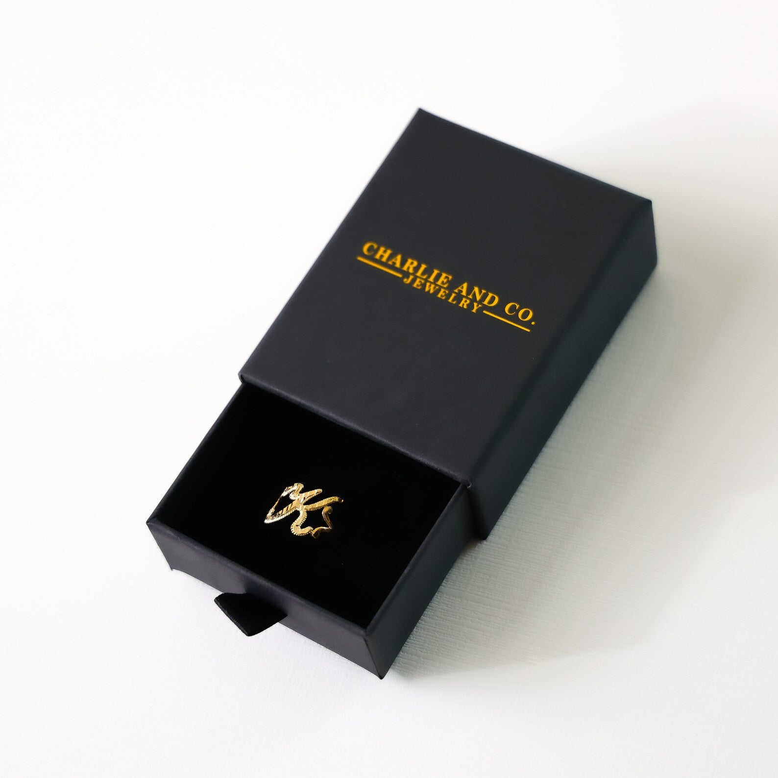 Gold Cursive Initial K Ring - Personalized Monogram Letter Ring for Women - Perfect for Gifts, Engagements & Everyday Elegance