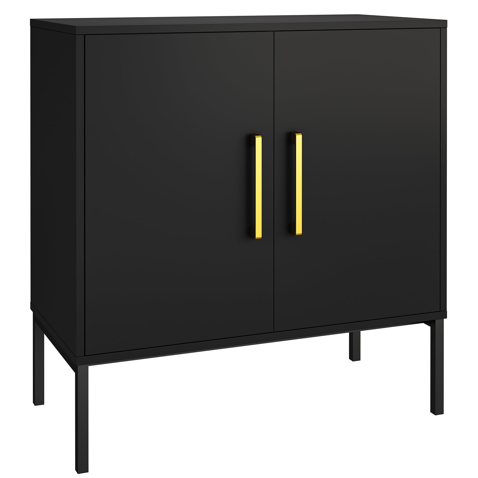 JOZZBY 3-Piece Storage Cabinet Set - Freestanding Double Door Sideboard, Modern Wooden Sideboard for Bedroom, Living Room, Kitchen, Office & Hallway - Perfect for Home Organization & Stylish Storage Solutions
