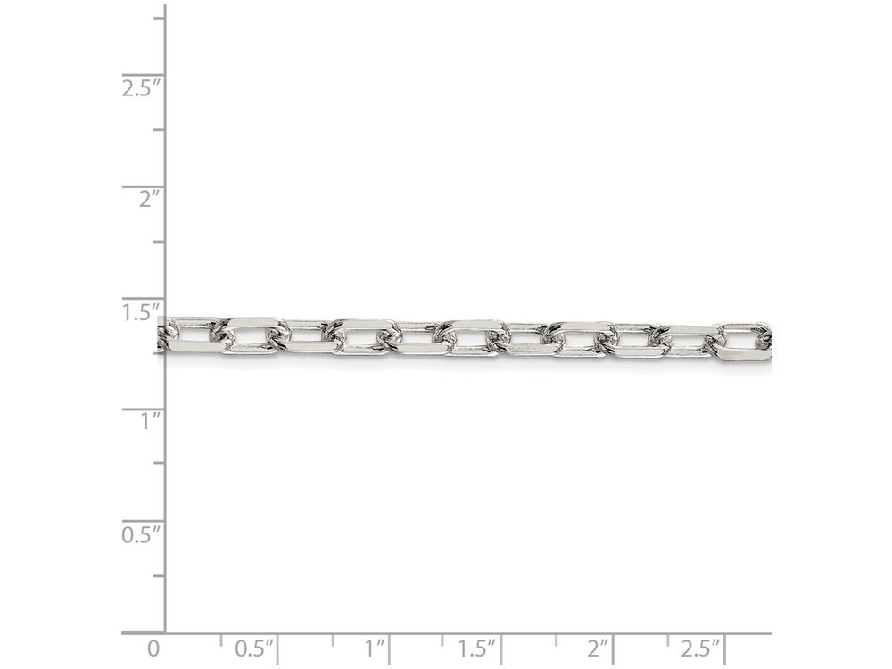 FJC Finejewelers 18 Inch Sterling Silver Bright-Cut Open Link Cable Chain Necklace for Women - Elegant Layering Piece for Everyday Wear, Gift Giving & Special Occasions