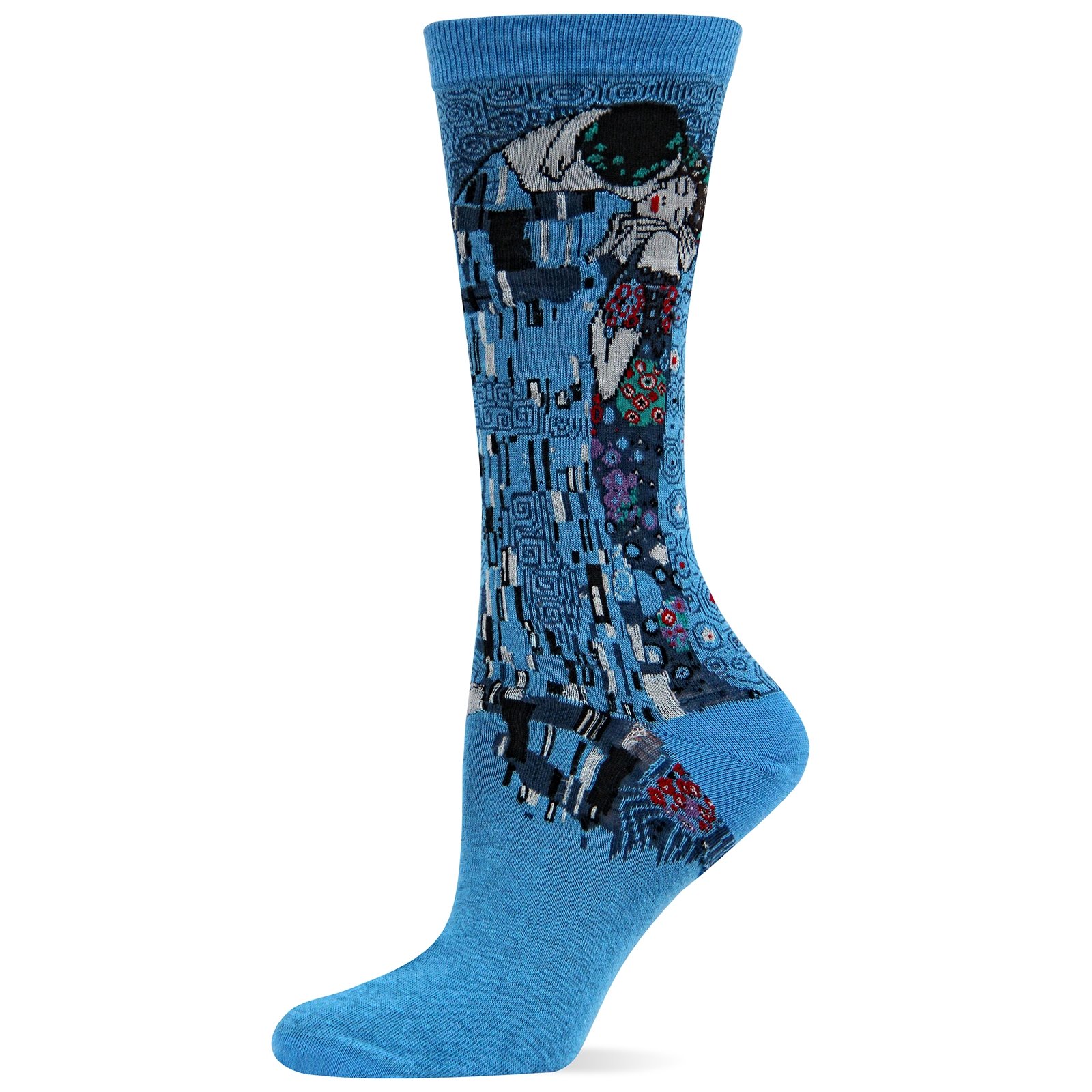 Hot Sox Women's Artist Series Crew Socks - The Kiss Inspired Design | Comfortable & Stylish Socks for Everyday Wear, Work, or Gift Giving