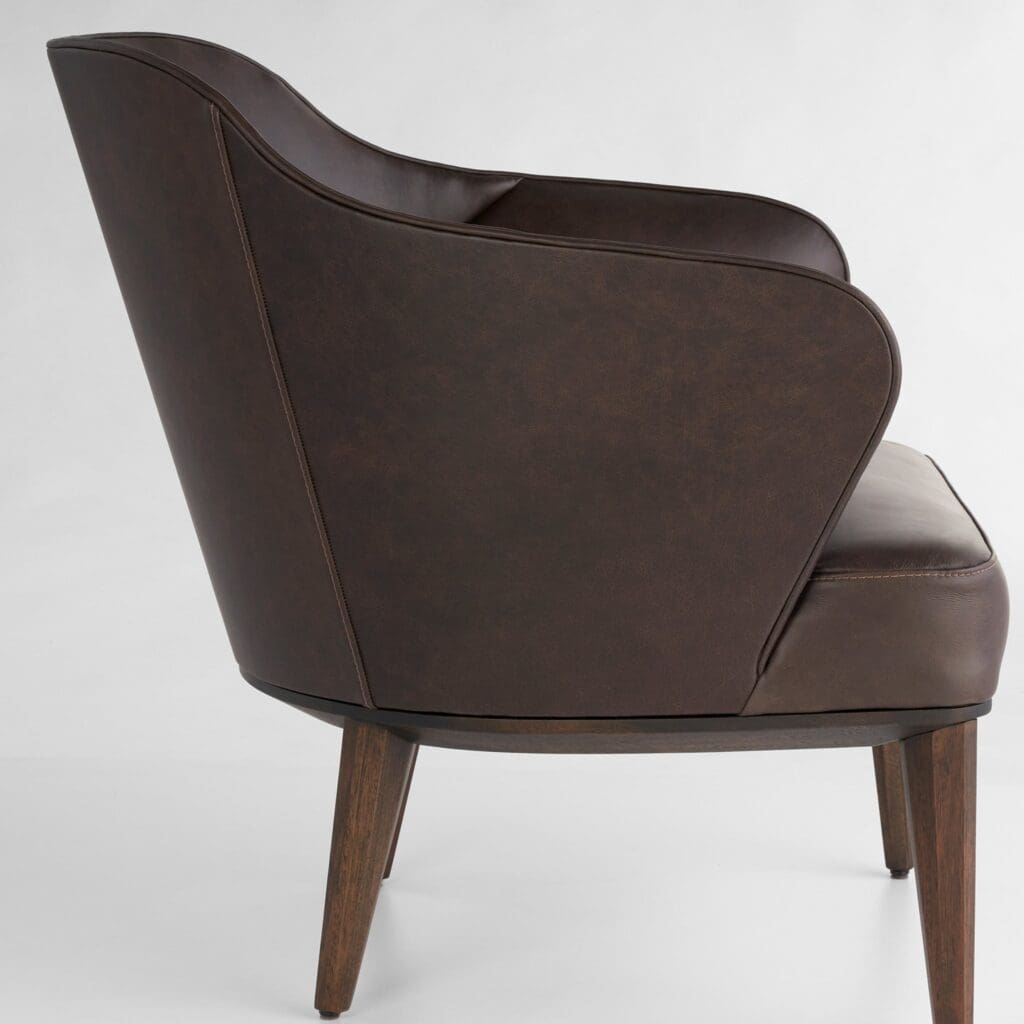 Cyan Design 11725 Agata Chair - Dark Brown Upholstered Dining Chair for Kitchen, Dining Room, and Office - Elegant and Comfortable Seating Solution