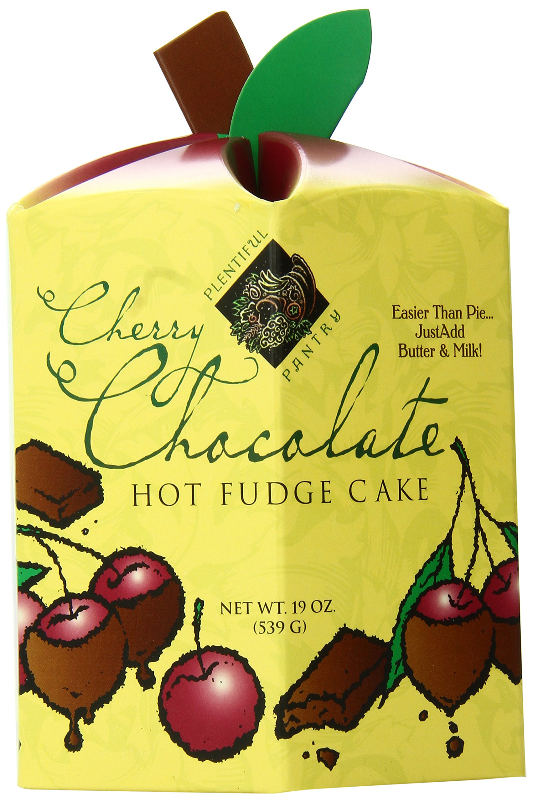 Plentiful Pantry Cherry Chocolate Hot Fudge Cake Mix - 19oz Box, Easy Bake with Just 2 Ingredients, Rich & Moist Dessert for Parties, Holidays & Family Gatherings