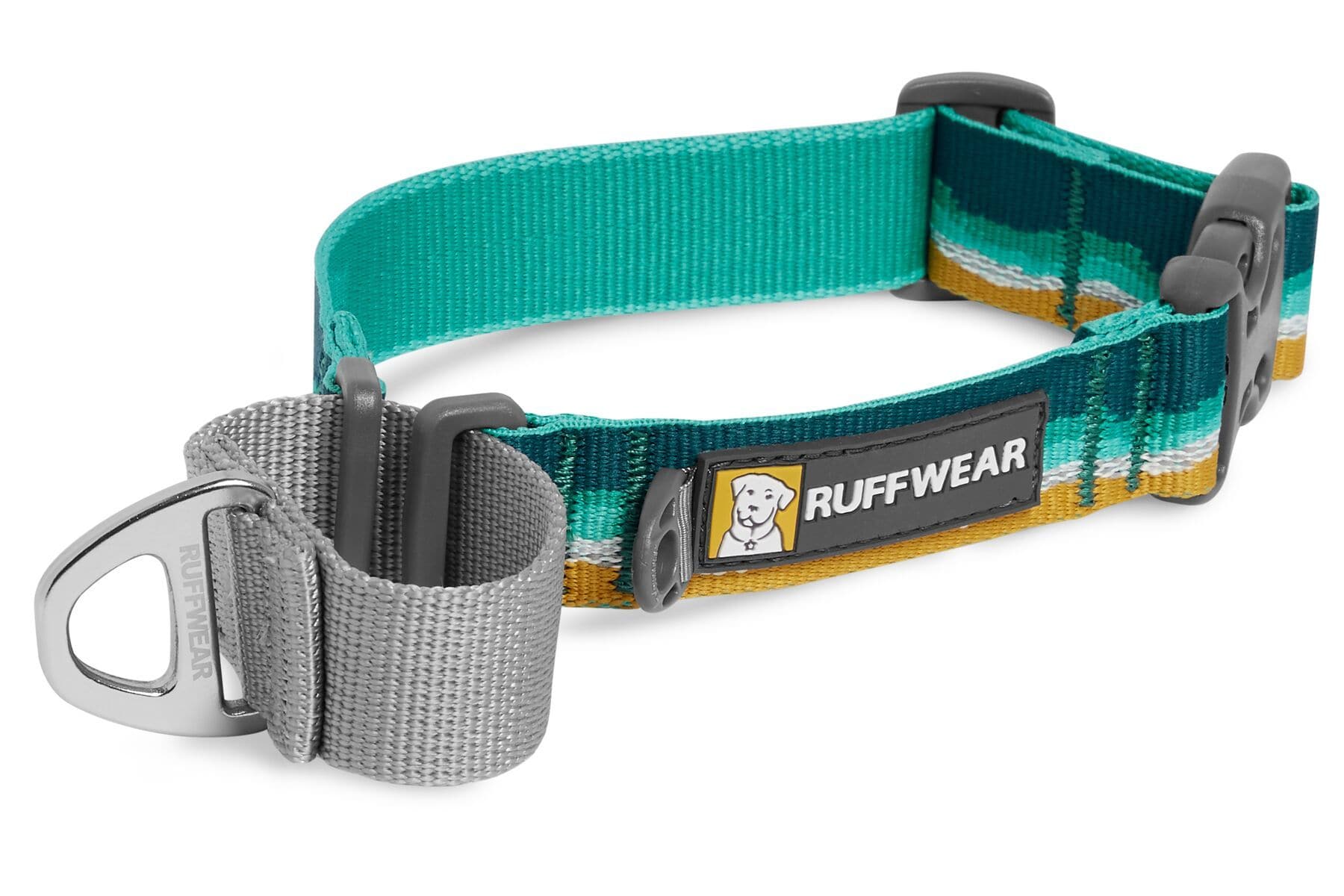 Ruffwear WEB Reaction Dog Collar for Beach & Outdoor Adventures - Seafoam Color | Durable & Adjustable Pet Collar for Swimming, Hiking & Water Activities