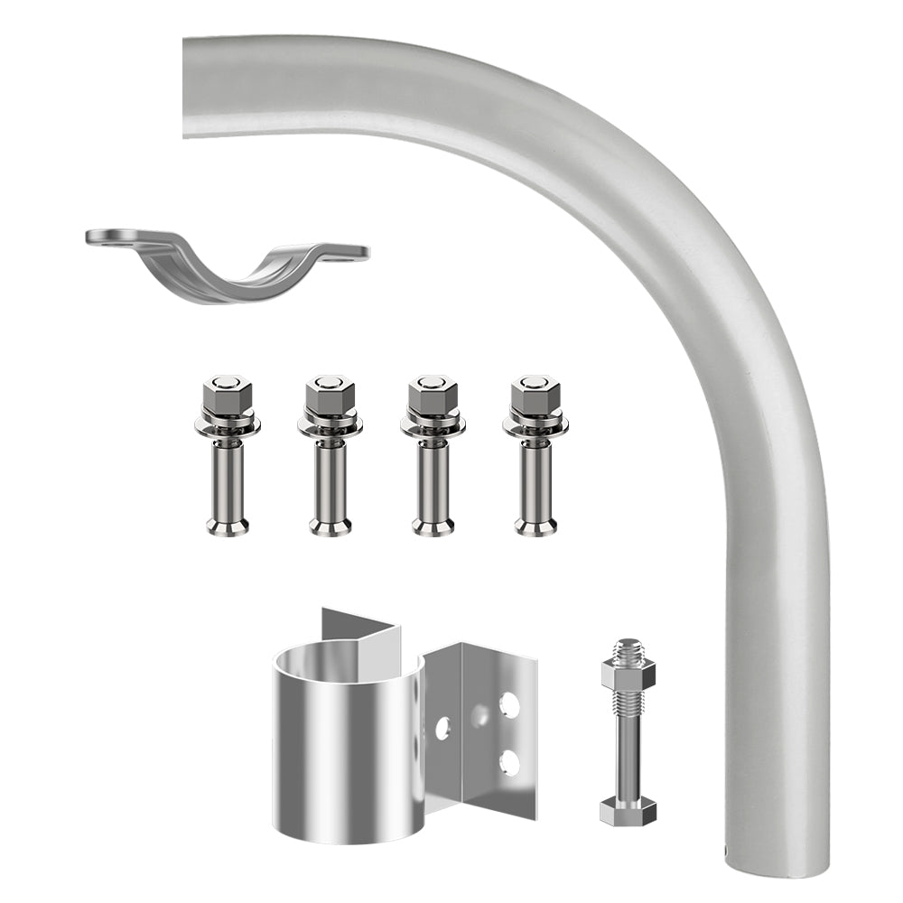 Konlite BL05 Series LED Dusk to Dawn Light with Pole Mount Arm Kit - Outdoor Security Lighting for Parking Lots, Walkways & Building Exteriors