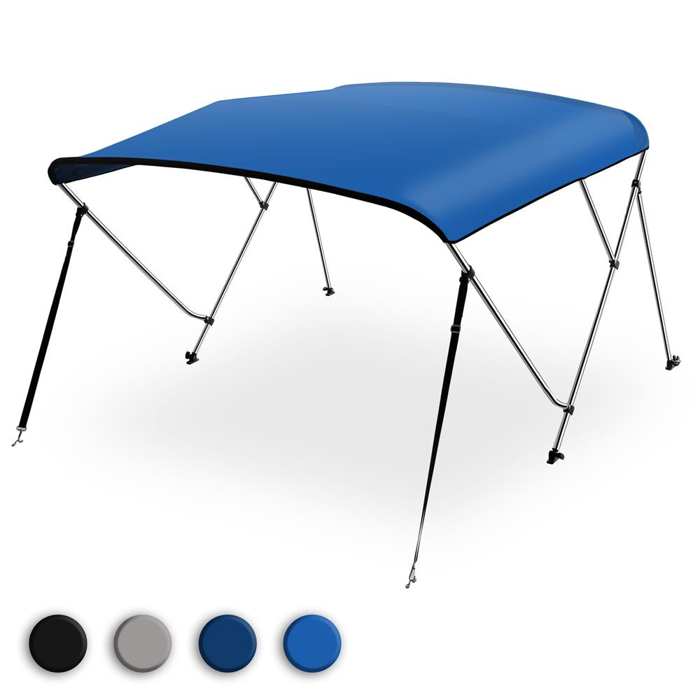 3 Bow Bimini Top for Boats - UV Protection & Quick Release - Perfect for Pontoon, Fishing & Speed Boats | Outdoor Water Sports & Summer Boating Accessories