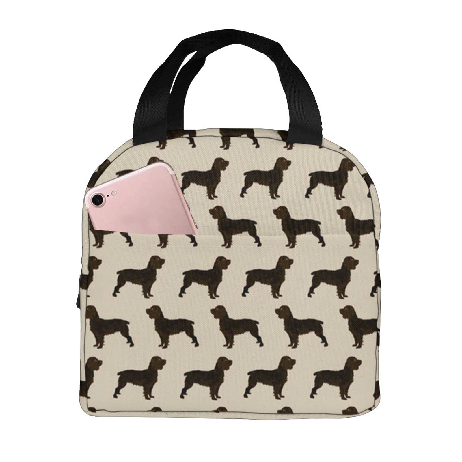 Insulated Lunch Bag for Women & Men - Boykin Spaniel Dog Design Tote Lunch Box | Perfect for Work, School, Picnics & Outdoor Activities