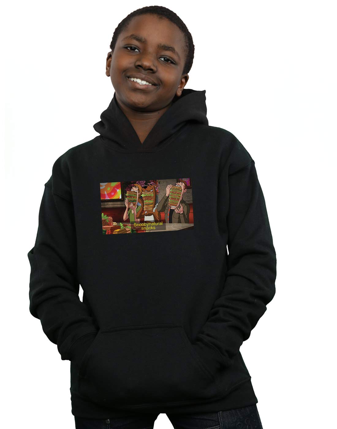 Scoobynatural Boys Supernatural Snacks Hoodie - Soft Cotton Pullover with Graphic Print | Perfect for Halloween Costumes, Cosplay, and Casual Wear