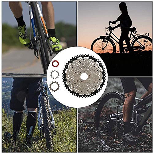 10 Speed 50T Steel Bike Freewheel Cassette - Durable Corrosion-Resistant Mountain Bike Sprocket for Smooth Gear Shifting | Perfect for Trail Riding, Commuting & Road Cycling