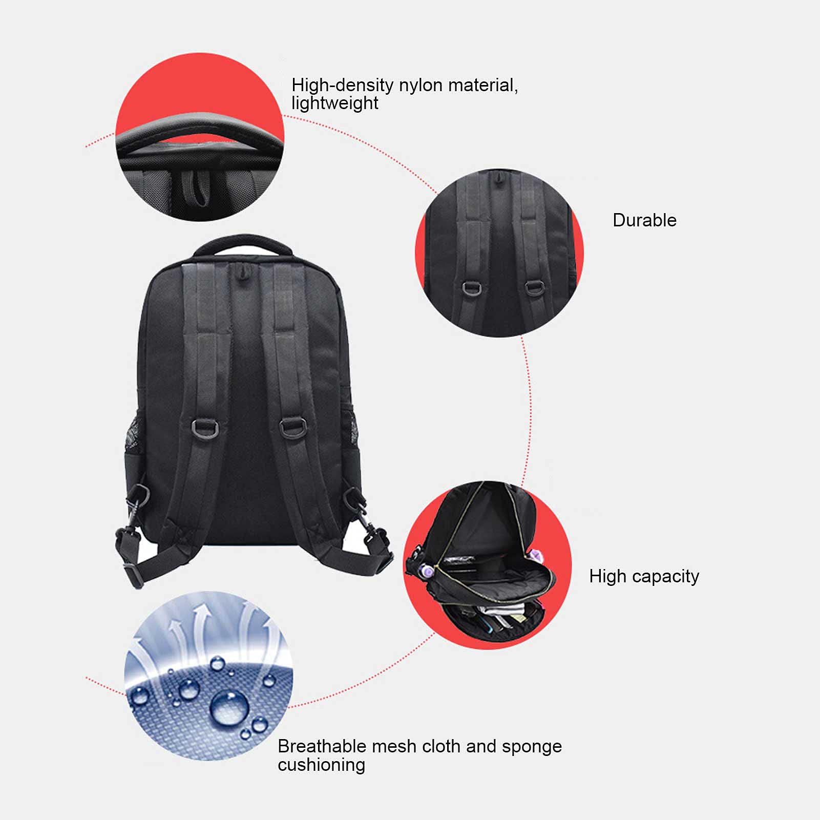 ANKROYU Professional Hairdressing Backpack - Large Capacity Salon Tool Organizer with Multiple Pockets, Portable Hairstylist Travel Bag for Barber & Cosmetologists (Brown) - Perfect for Salon Visits, Mobile Styling & On-the-Go Hair Services