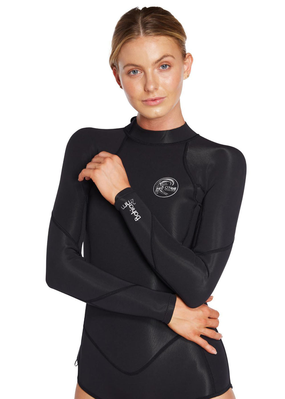 O'Neill Women's Bahia 2mm Back Zip Long Sleeve Mid Spring Wetsuit - Perfect for Surfing, Diving & Water Sports in Cool Temperatures