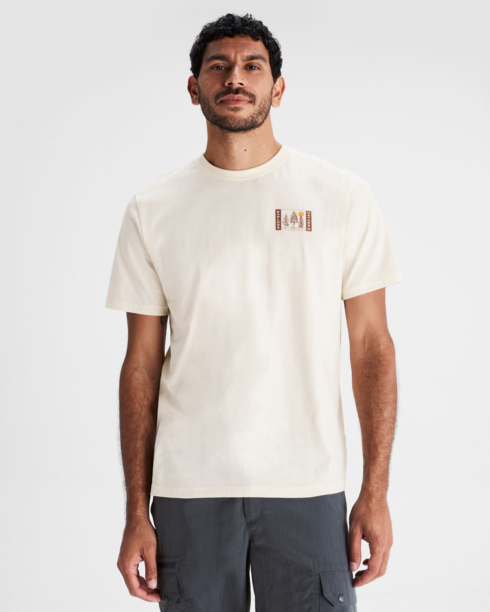 Men's Explore Nature Organic Cotton T-Shirt - Eco-Friendly & Comfortable for Outdoor Adventures & Casual Wear