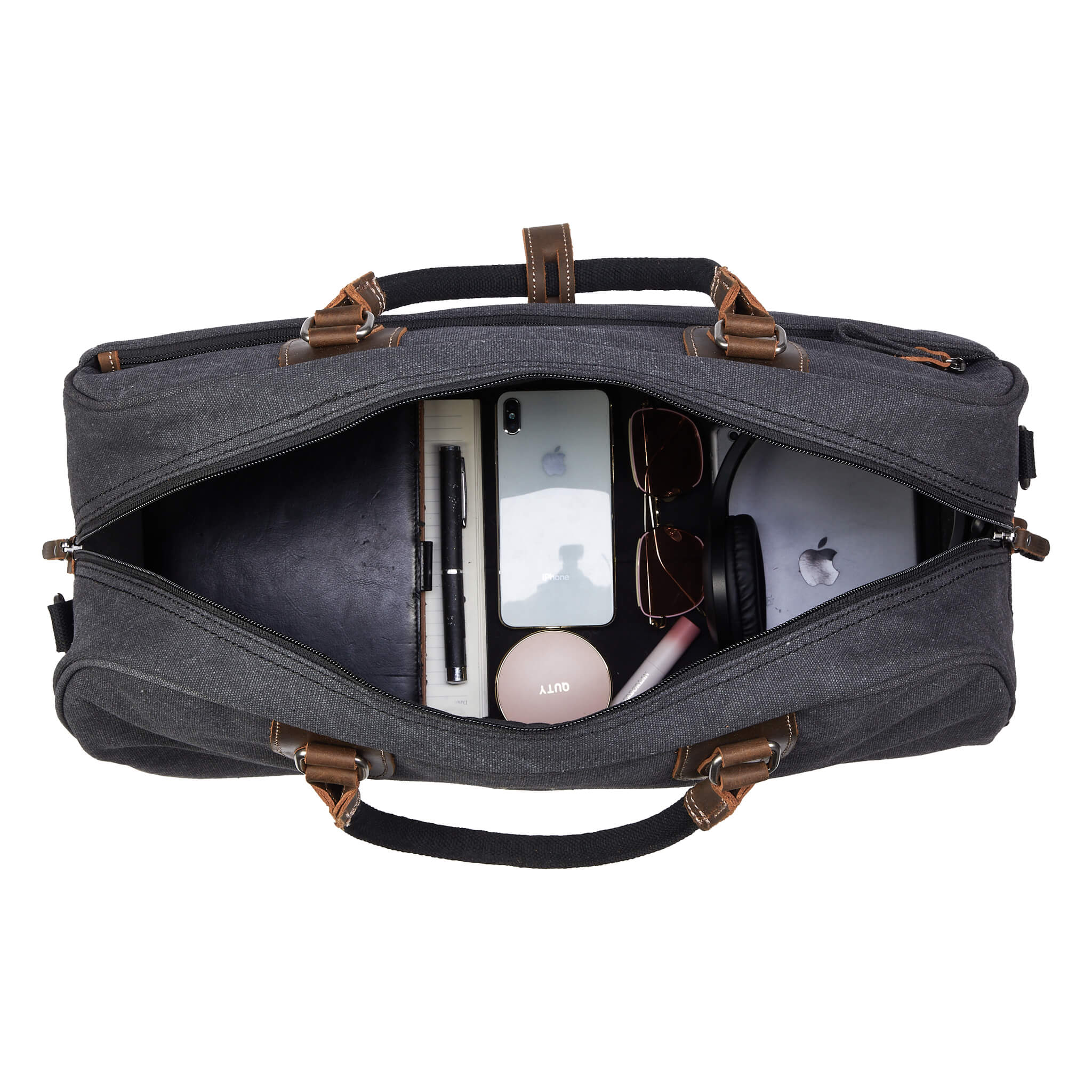 TRP0263 Troop London Classic Canvas Holdall - Large Durable Travel Duffel Bag for Gym, Weekend Trips & Outdoor Adventures