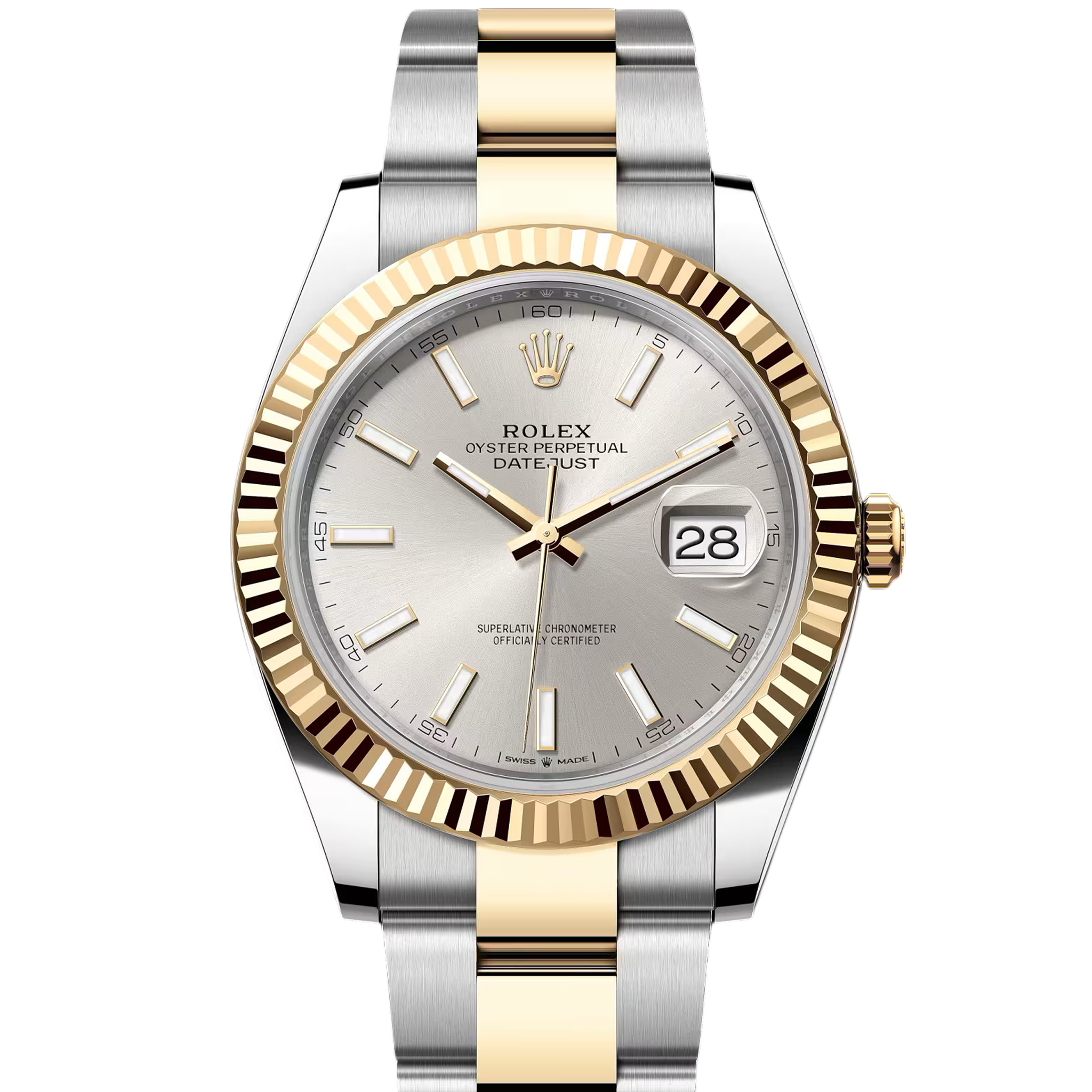 Rolex Datejust 126333 Men's Watch - Silver Dial, Oyster Bracelet, Stainless Steel & Gold - Perfect for Business & Formal Occasions