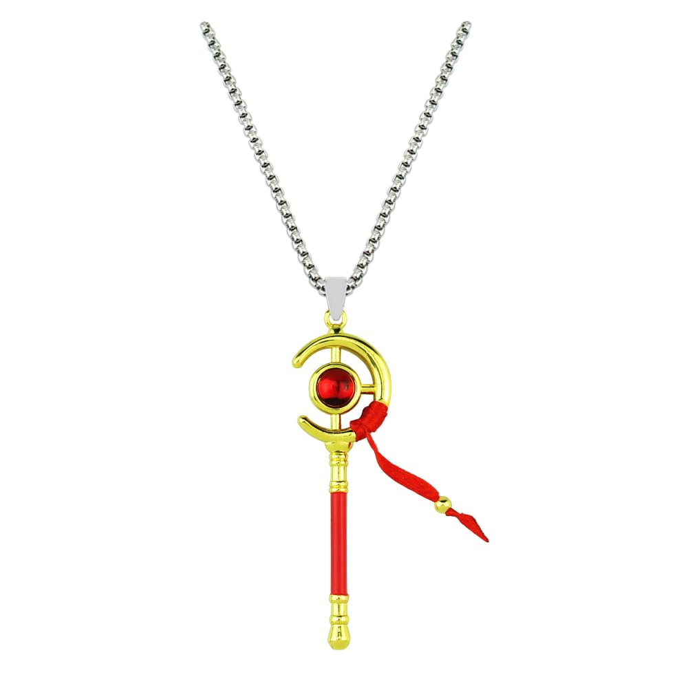 Frieren Anime Necklace - Cosplay Wand & Weapon Keychain for Men, Women, Girls | Perfect Gift for Anime Fans & Cosplay Enthusiasts
