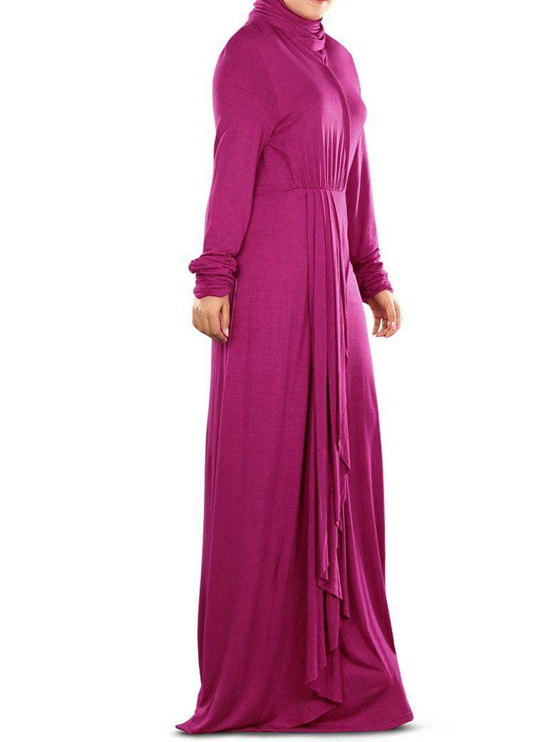 Elegant Iba Jersey Abaya - Modest Muslim Prayer Dress for Women - Perfect for Prayer, Mosque, and Special Occasions