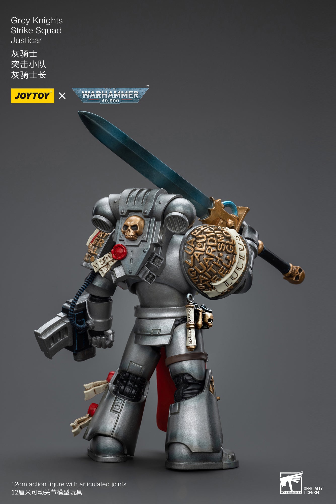 1/18 JOYTOY Warhammer 40K Grey Knights Strike Squad Action Figure - Highly Detailed Collectible Model for Warhammer Fans | Perfect for Display, Gaming, and Cosplay Scenes