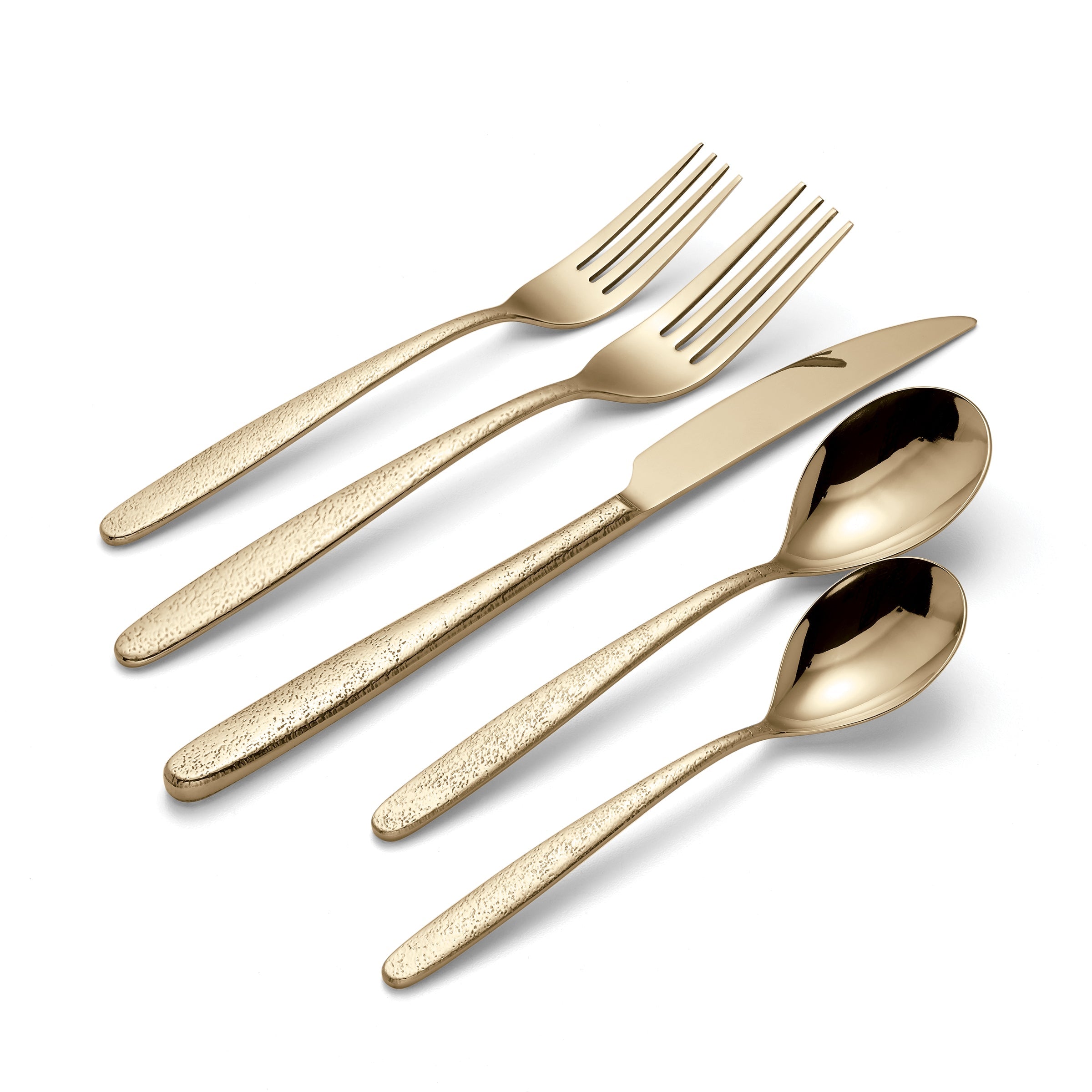 Storm Champagne 20-Piece Flatware Set - Elegant Stainless Steel Silverware for Dining, Wedding & Gift - Perfect for Dinner Parties, Holidays & Formal Occasions