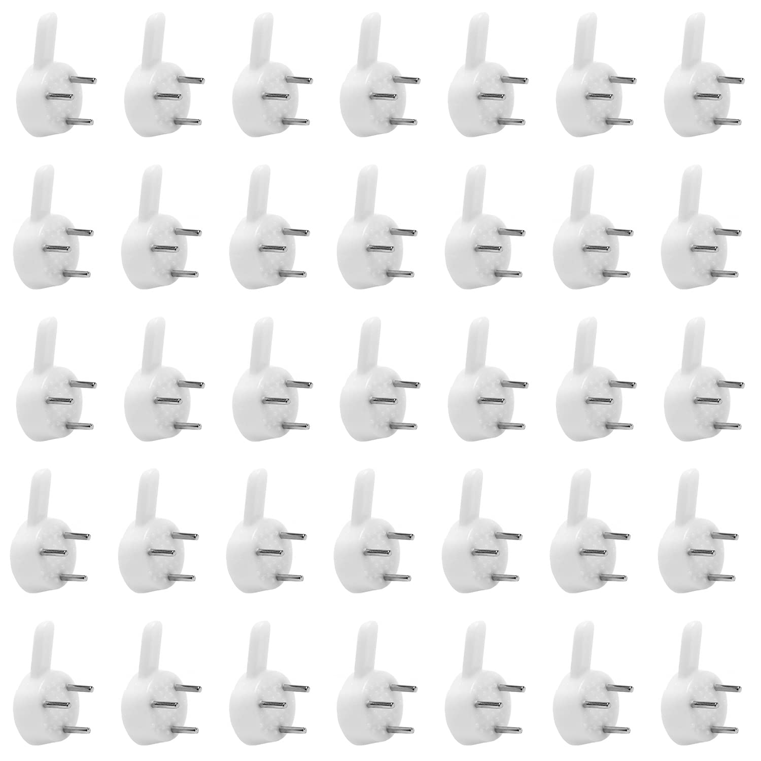 MroMax 80Pcs Invisible Wall Hooks - No Damage Picture Hangers for Concrete, Stucco & Hard Walls - 0.98