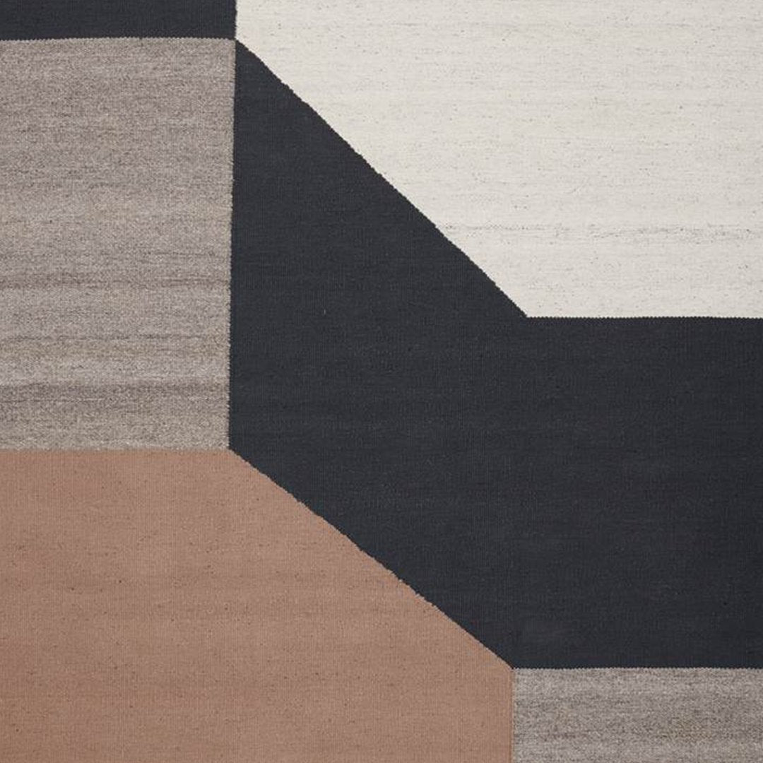 Linie Design Blocchi Rug - Modern Geometric Pattern Non-Slip Area Rug for Living Room, Bedroom, Nursery - Perfect for Home Decor and Kids Play Area