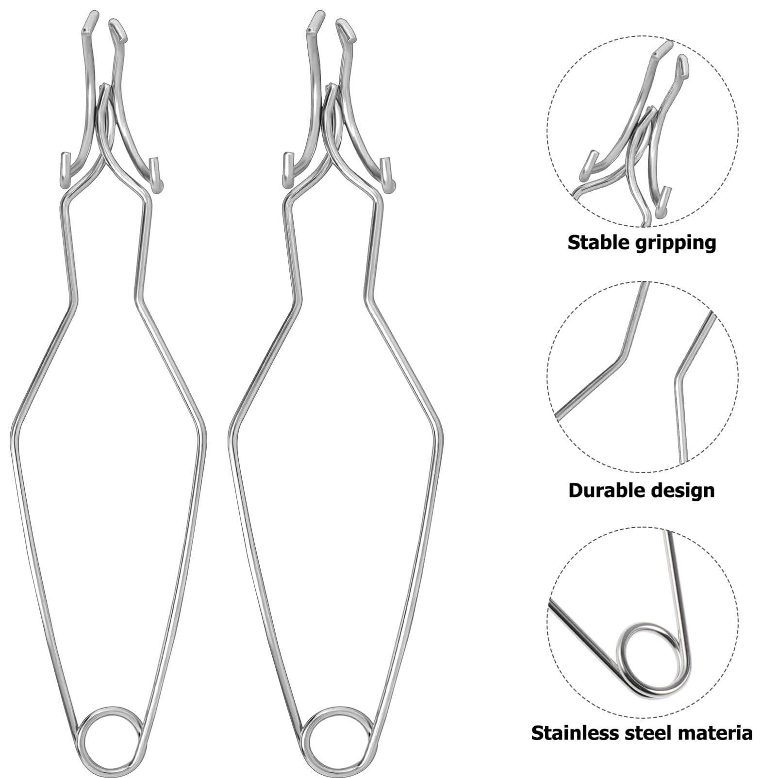 SEWACC Melting Ceramic Crucible Set - 4-Piece Small Quartz Crucible Bowls with Tongs for Metal Casting, Jewelry Making & DIY Projects | Perfect for Gold, Silver Smelting & Science Experiments