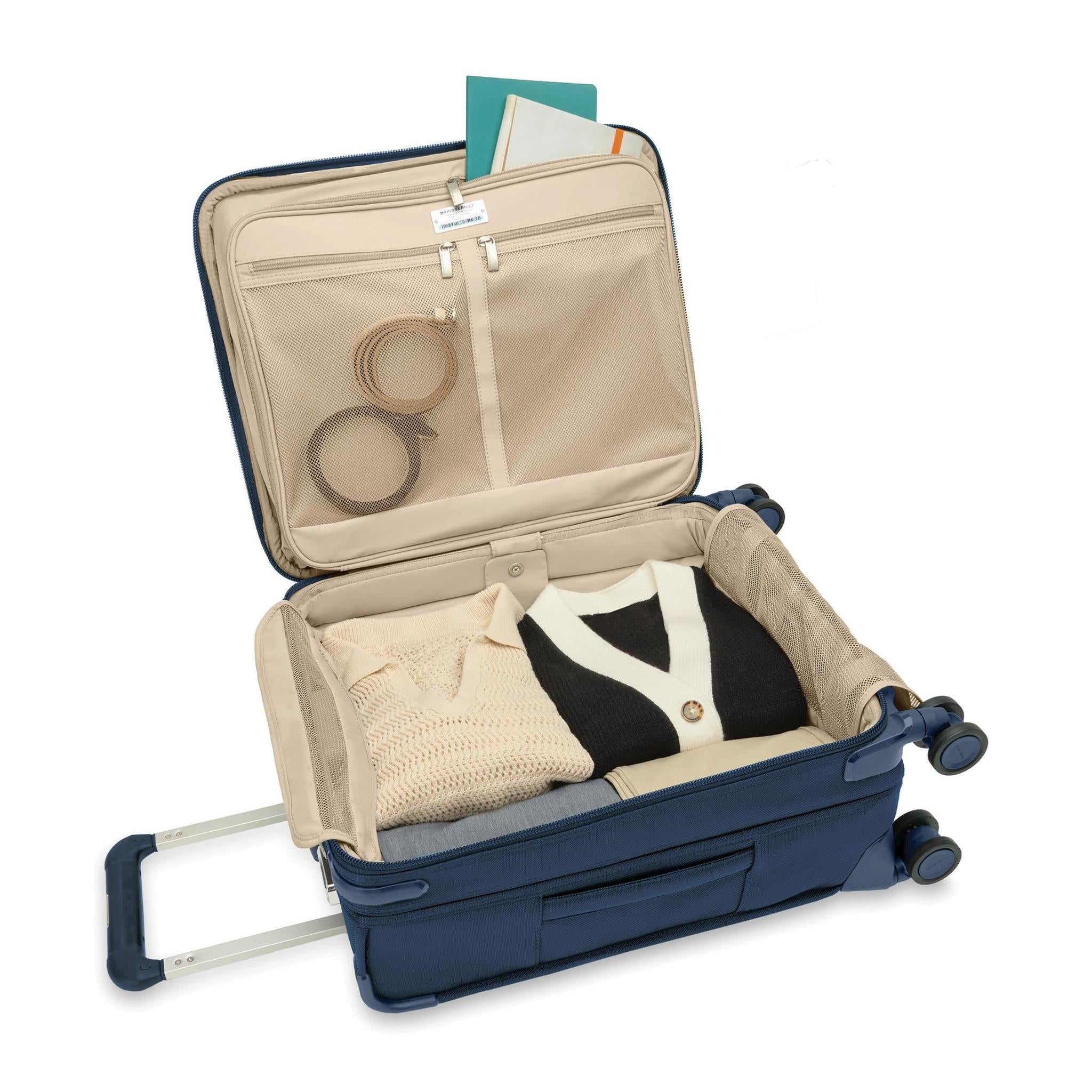 Briggs & Riley Baseline Global Carry On Spinner Luggage - Lightweight Expandable Suitcase for Travel, Business & Vacation - TSA Approved, Durable & Spinner Wheels
