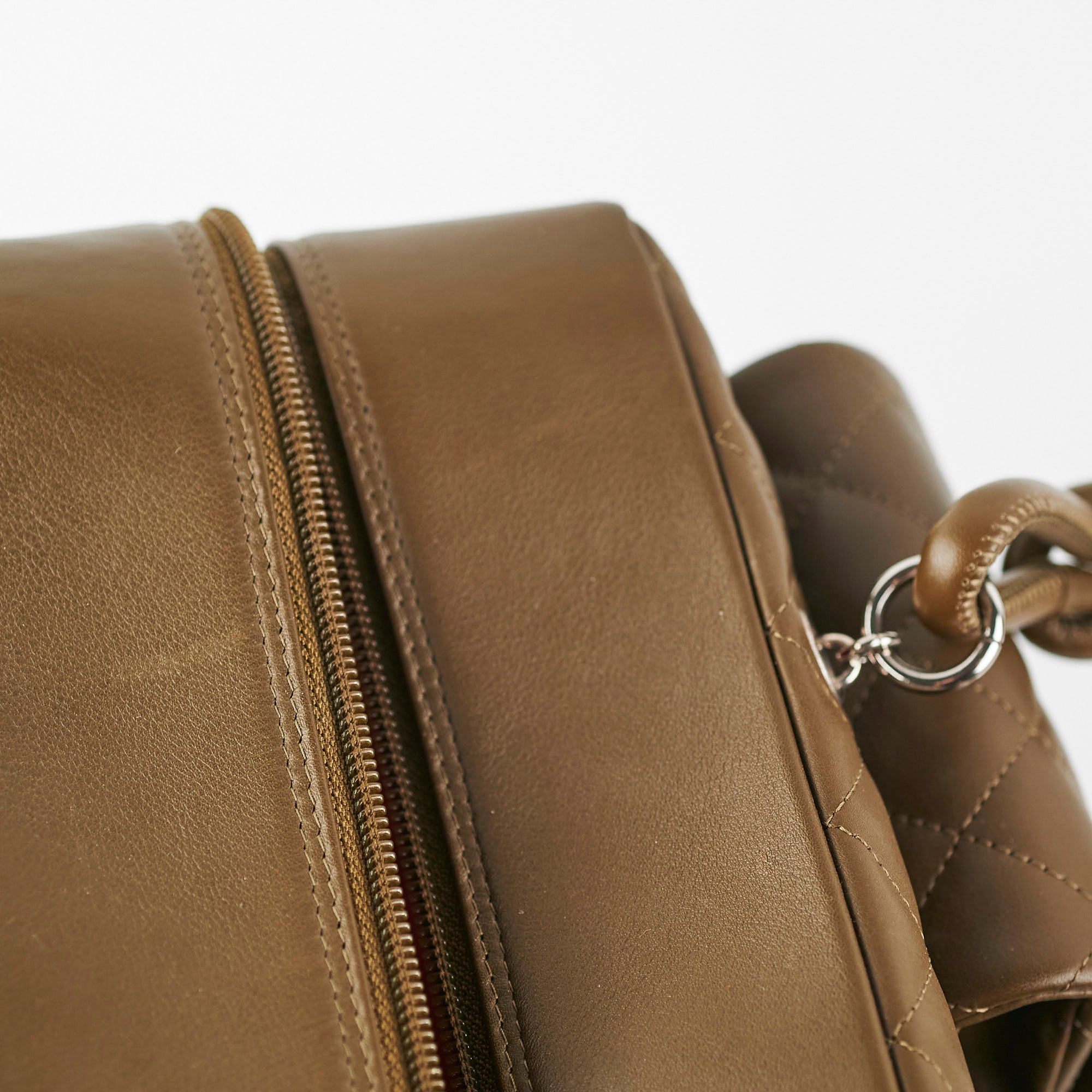 Chanel Cambon Lambskin Reporter Bag in Khaki - Luxury Crossbody Bag for Women, Perfect for Work, Travel & Everyday Use