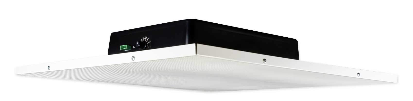 Rockville DCS8T 70V Commercial 2’x2’ Drop Ceiling Tile Speaker - High-Quality Ceiling Audio System for Office, Conference Rooms & Business Spaces