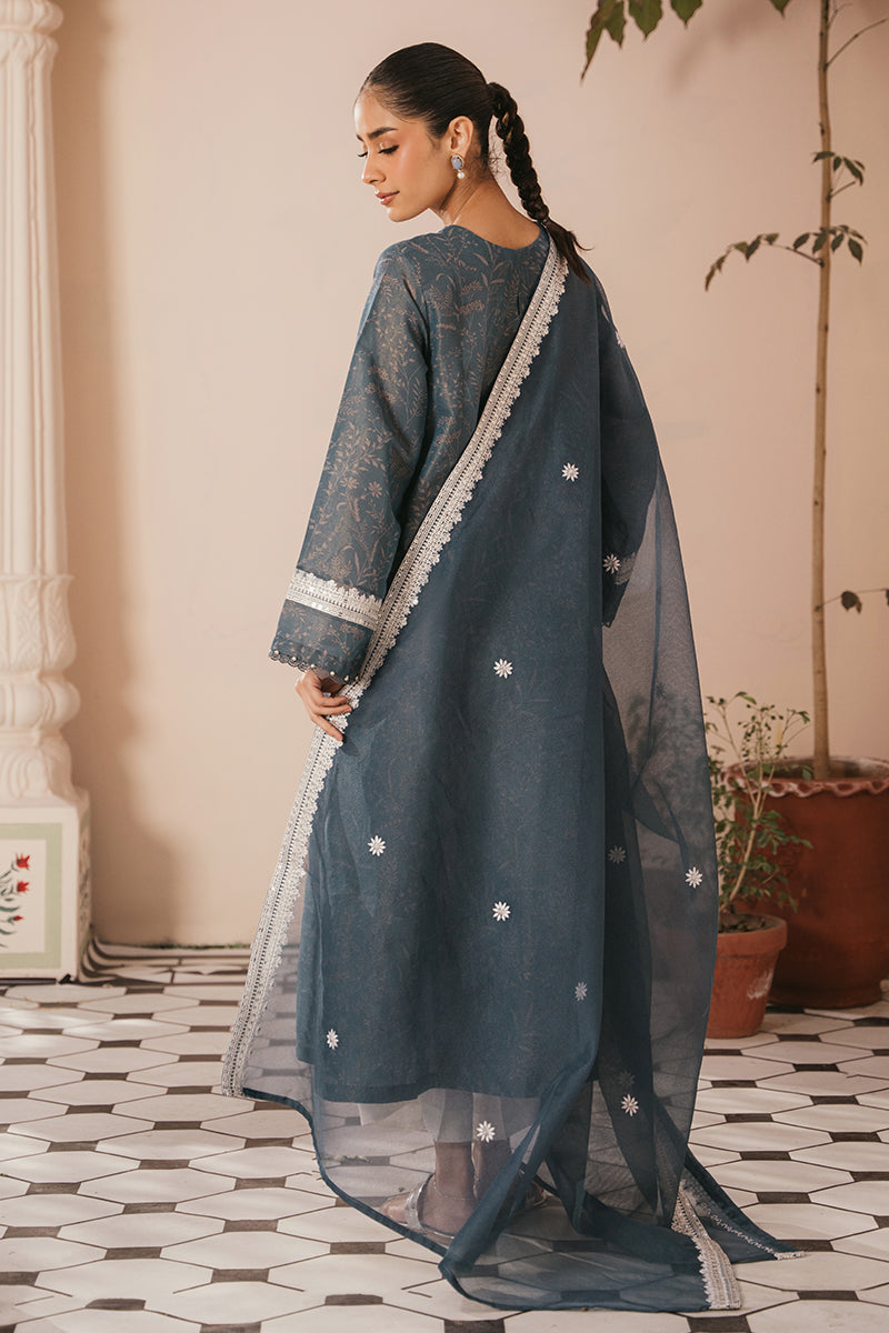 Midnight Sky 2 Piece Set - Stylish Shirt & Dupatta Combo for Women | Elegant Ethnic Outfit for Parties, Weddings & Festive Occasions