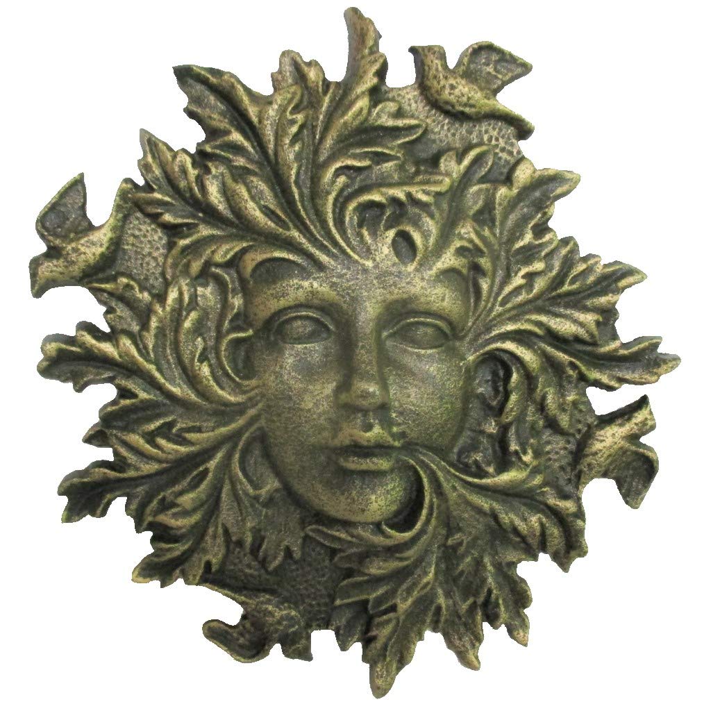Vintage Cast Iron Woman & Bird Wall Plaque - Handcrafted Home Decor for Living Room, Bedroom or Garden - Perfect for Rustic & Farmhouse Style Interiors