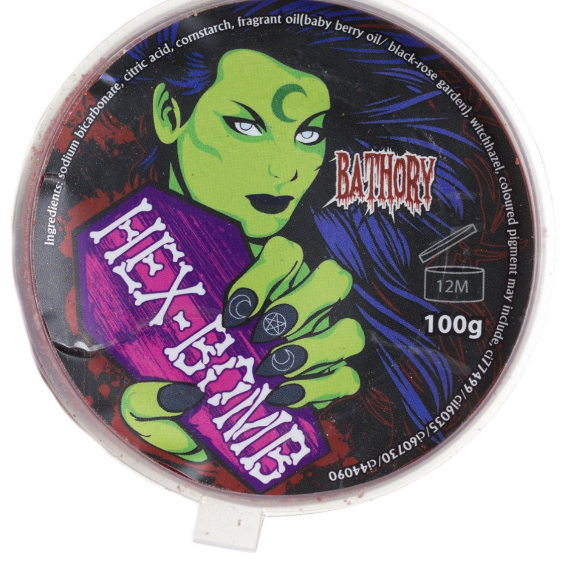 Bathory Bloodbath Hexbomb Bath Bomb - Gothic Aromatherapy for Relaxation & Stress Relief - Perfect for Spa Nights & Self-Care Rituals