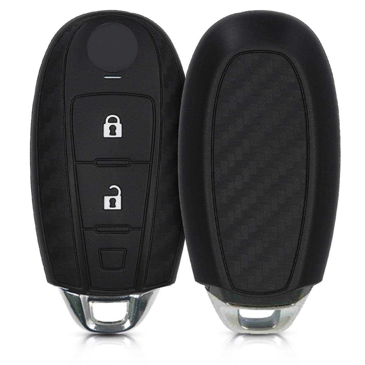 kwmobile Silicone Key Fob Cover for Suzuki Sport 2 Button Car Key - Waterproof Protective Case for Keyless Entry Remote - Perfect for Daily Use, Outdoor Activities & Travel Protection