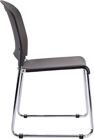Eurotech AIRE S5000 Plastic Stackable Chairs - Set of 4 - Durable & Lightweight Stacking Chairs for Office, Classroom, Conference Room, and Event Seating