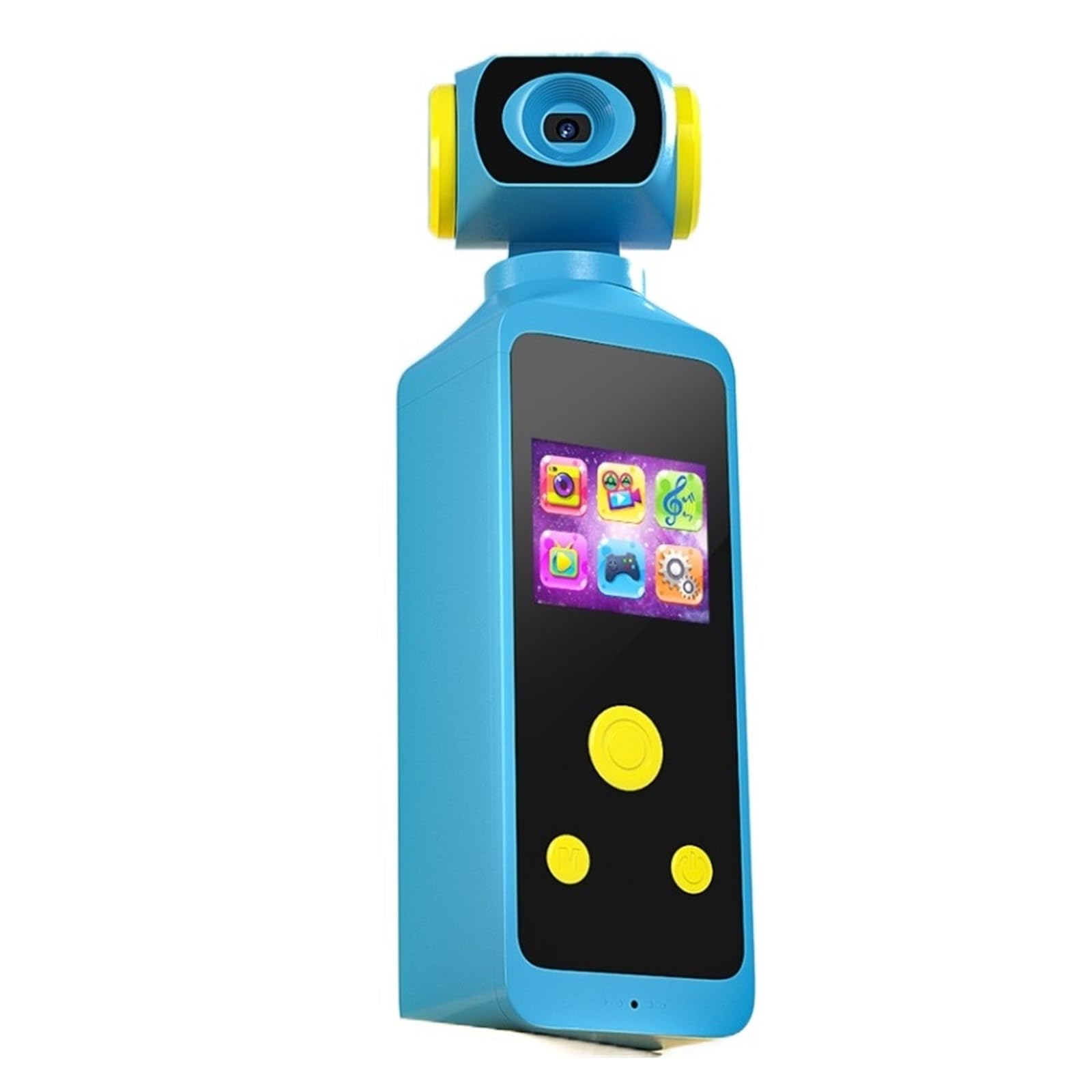 MZZYG 4K Action Camera with 270° Rotating Lens & External Microphone Input - Waterproof Sports Camera for Vlogging, Diving, Cycling, and Outdoor Adventures (Black)