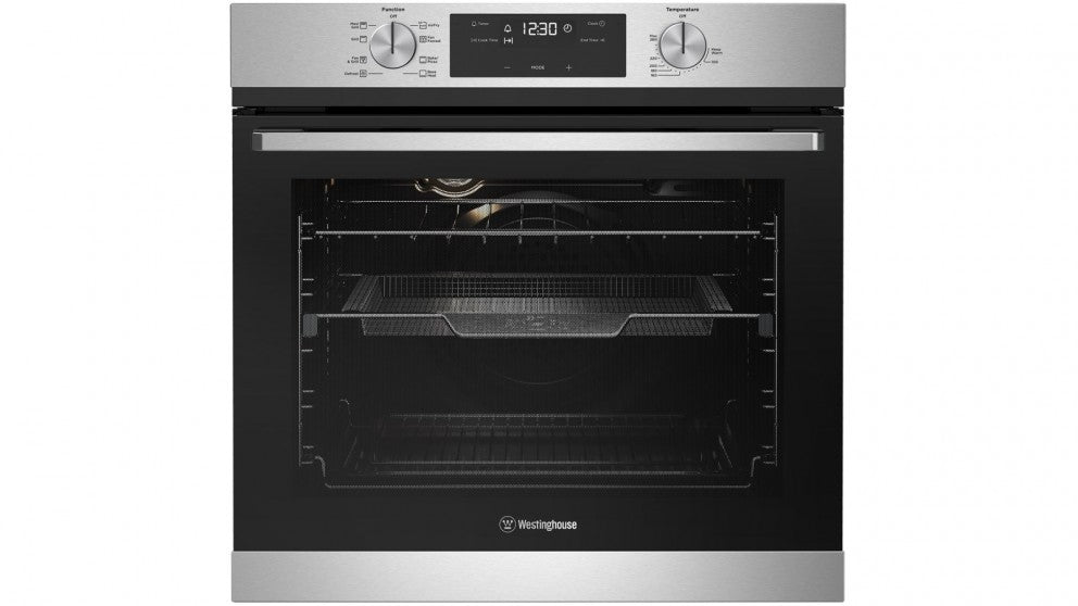 WESTINGHOUSE WVE616SC 24-Inch Stainless Steel Built-In Oven with Air Fryer, Convection Bake & Broil - Perfect for Home Kitchens, Baking, Roasting & Healthy Air Frying