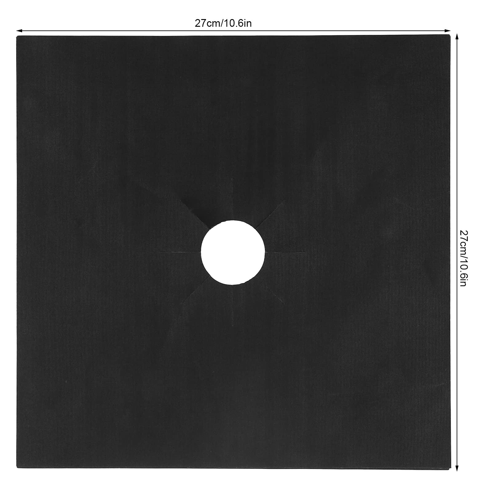 TOPINCN Reusable Gas Stove Cover Mat - Heat Resistant Stovetop Protector for Gas Cooktops, Non-Slip Cookware Accessory & Kitchen Tool (Black) | Perfect for Cooking, Baking & Protecting Your Gas Range from Spills & Scratches