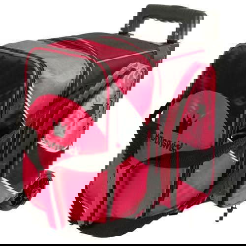 Brunswick Edge Single Roller Pink Bowling Bag for Women & Men - Lightweight Durable Travel Bowling Case with Wheels for League Play & Practice Sessions
