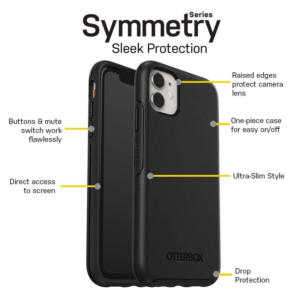 OtterBox Symmetry Series Case for iPhone 11 - Slim Protective Phone Cover with Drop Protection | Beguiled Rose (Heather Rose/Rhododendron) | Perfect for Everyday Use, Work & Travel