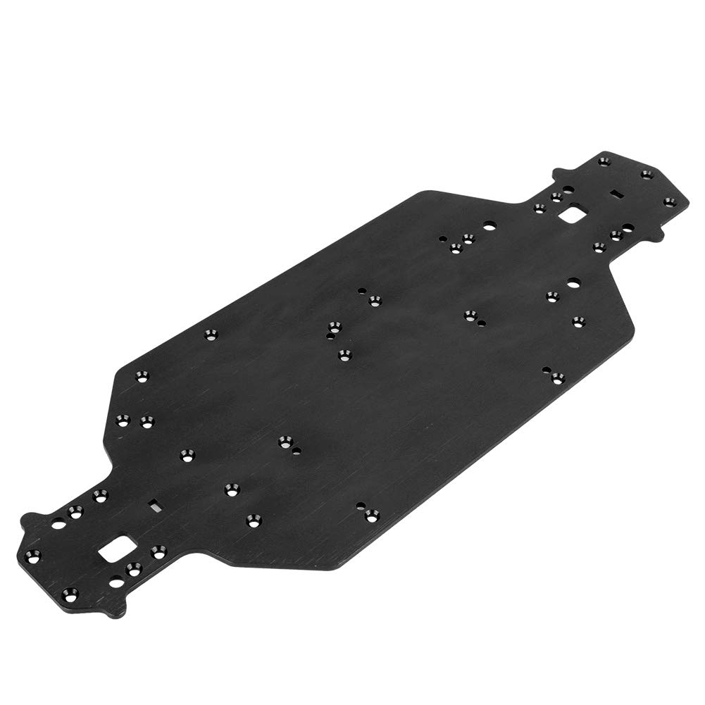 Wosune RC Car Chassis - Black Upgrade Accessories for DIY Assembly Model Cars | Durable Toy Safe Chassis for RC Car Enthusiasts | Perfect for Racing, Drifting & Off-Road RC Vehicles