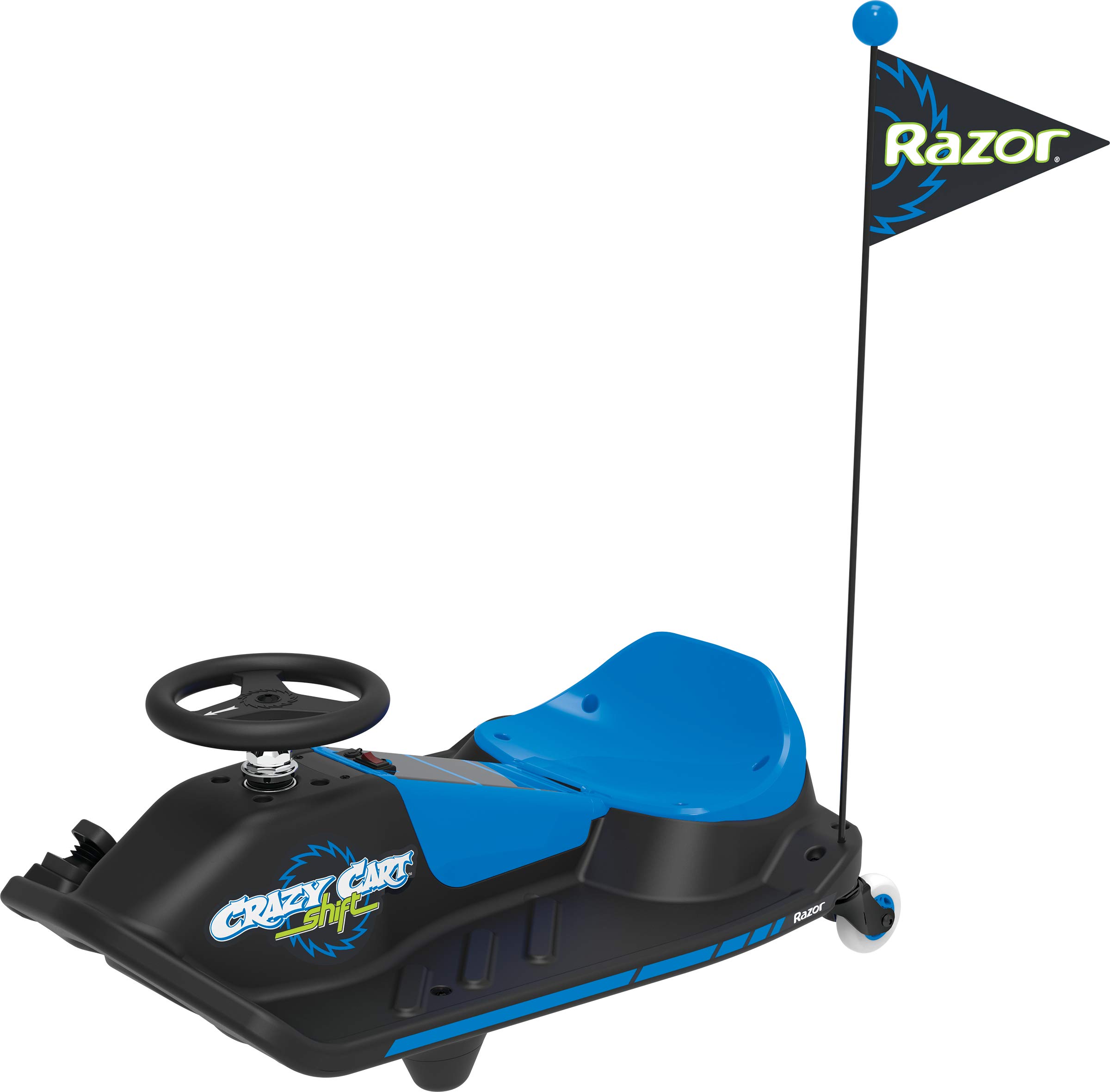 **Crazy Cart Shift Electric Drifting Go Kart for Kids Ages 6-12 | 12V Battery-Powered Ride-On Toy with High/Low Speed Switch & Drift System | Indoor & Outdoor Fun for Riders Up to 120 lbs | Perfect for Backyard, Driveway & Playground Adventures**