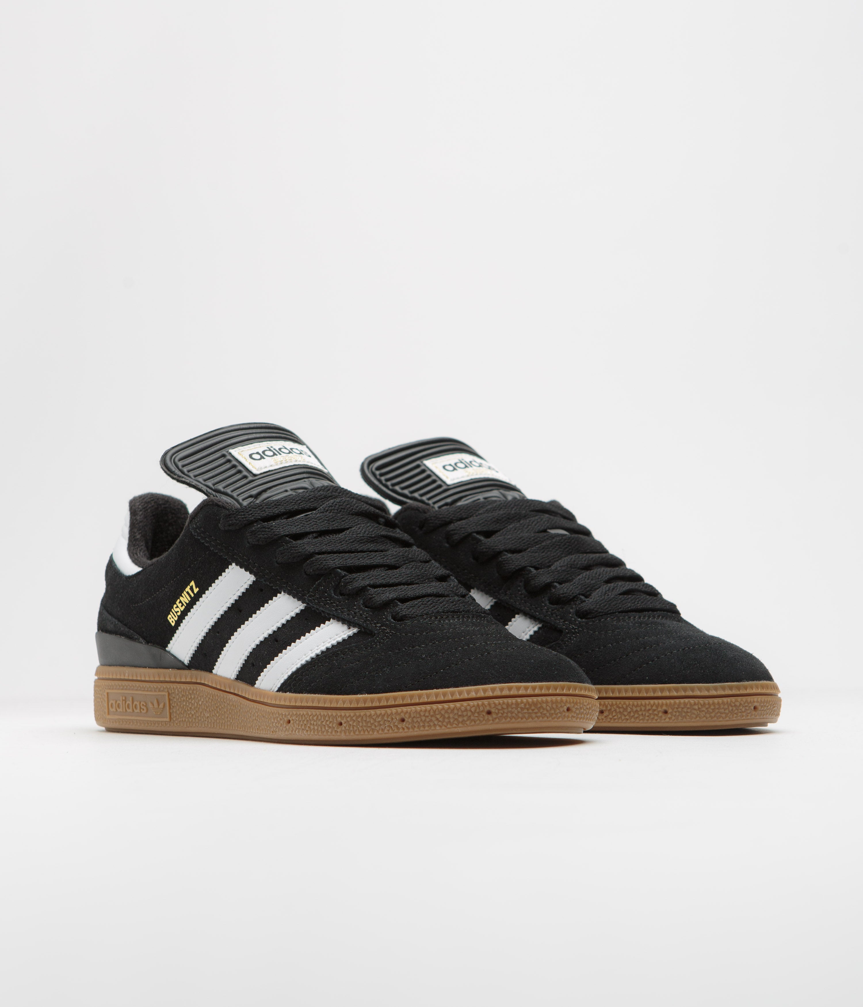 Adidas Busenitz Shoes for Men - Black, Running White & Metallic Gold Color Options | Skateboarding, Streetwear & Casual Sneakers