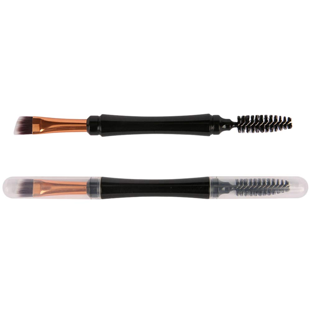 Beaupretty 2pcs Eyebrow Brush Set - Angled & Spoolie for Perfect Brows & Lashes - Makeup Kit Essential