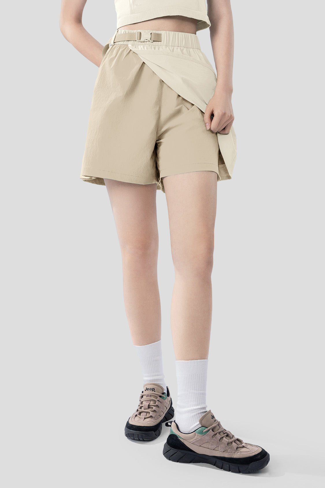 Riccar Women's Quick Dry Work Shorts UPF50+ Sun Protection - Perfect for Hiking, Running, and Outdoor Activities