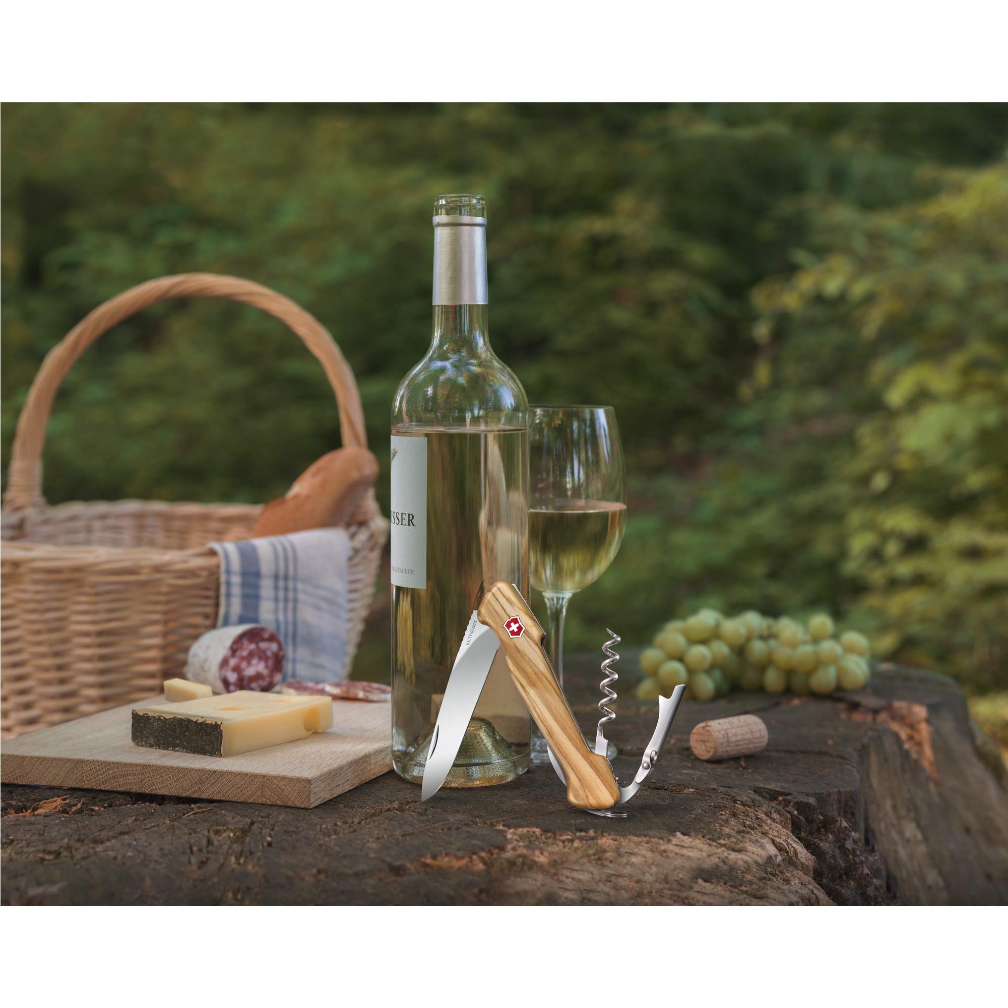 Victorinox Swiss Army Wine Master Pocket Knife - 6-in-1 Multitool with Corkscrew, Bottle Opener & Wood Handle - Perfect for Camping, Hiking & Outdoor Adventures
