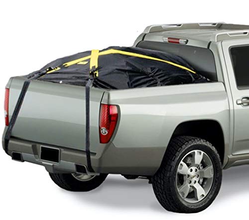 TRPx X-Cover Heavy Duty Truck Bed Cover - Black Tarp with Integrated Tie Down System - Fits Extra Short Bed, Short Bed & Utility Trailers up to 5'6