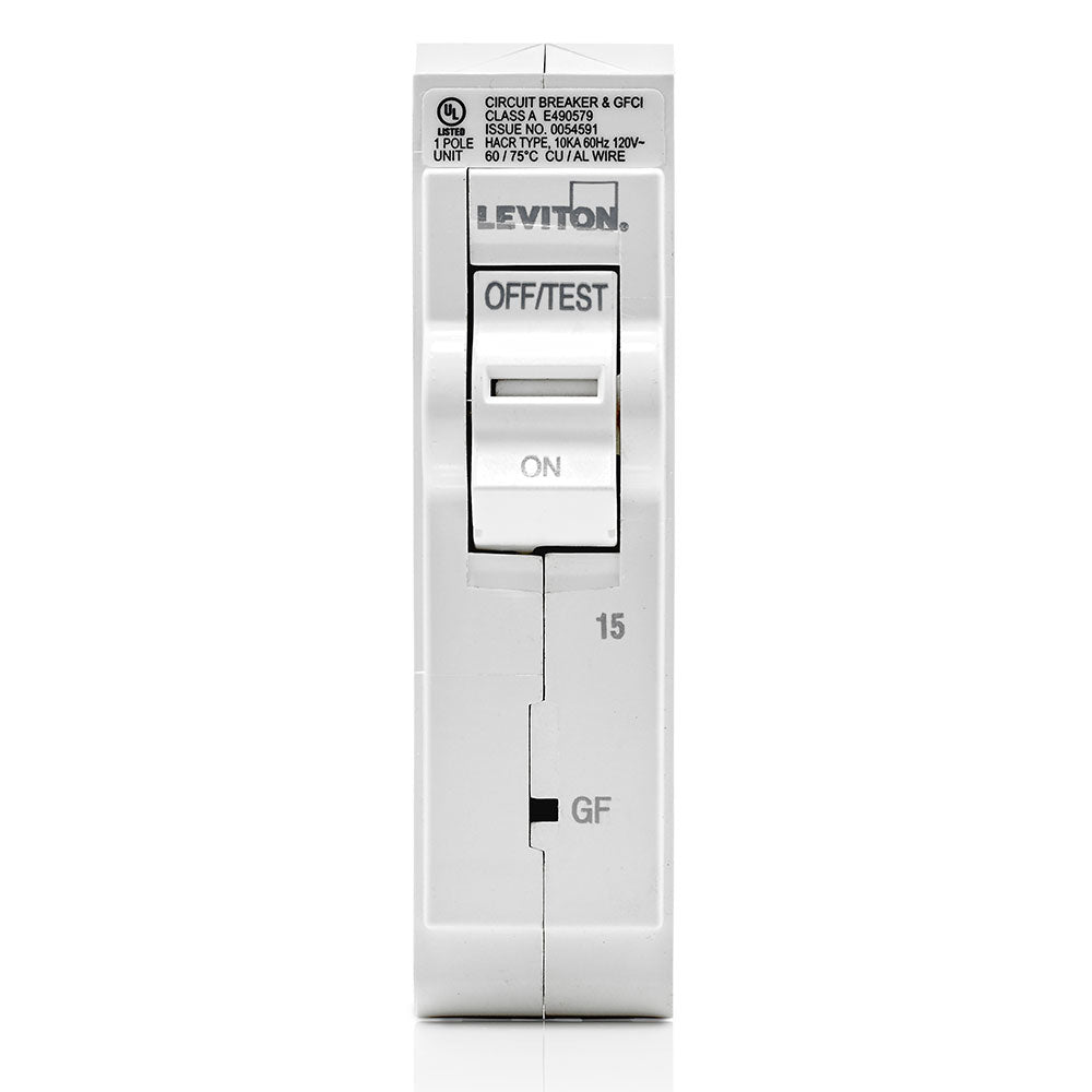 15 Amp 1 Pole Plug-On GFCI Circuit Breaker 120V - LB115 GF - Perfect for Home Electrical Safety & Outdoor Power Protection