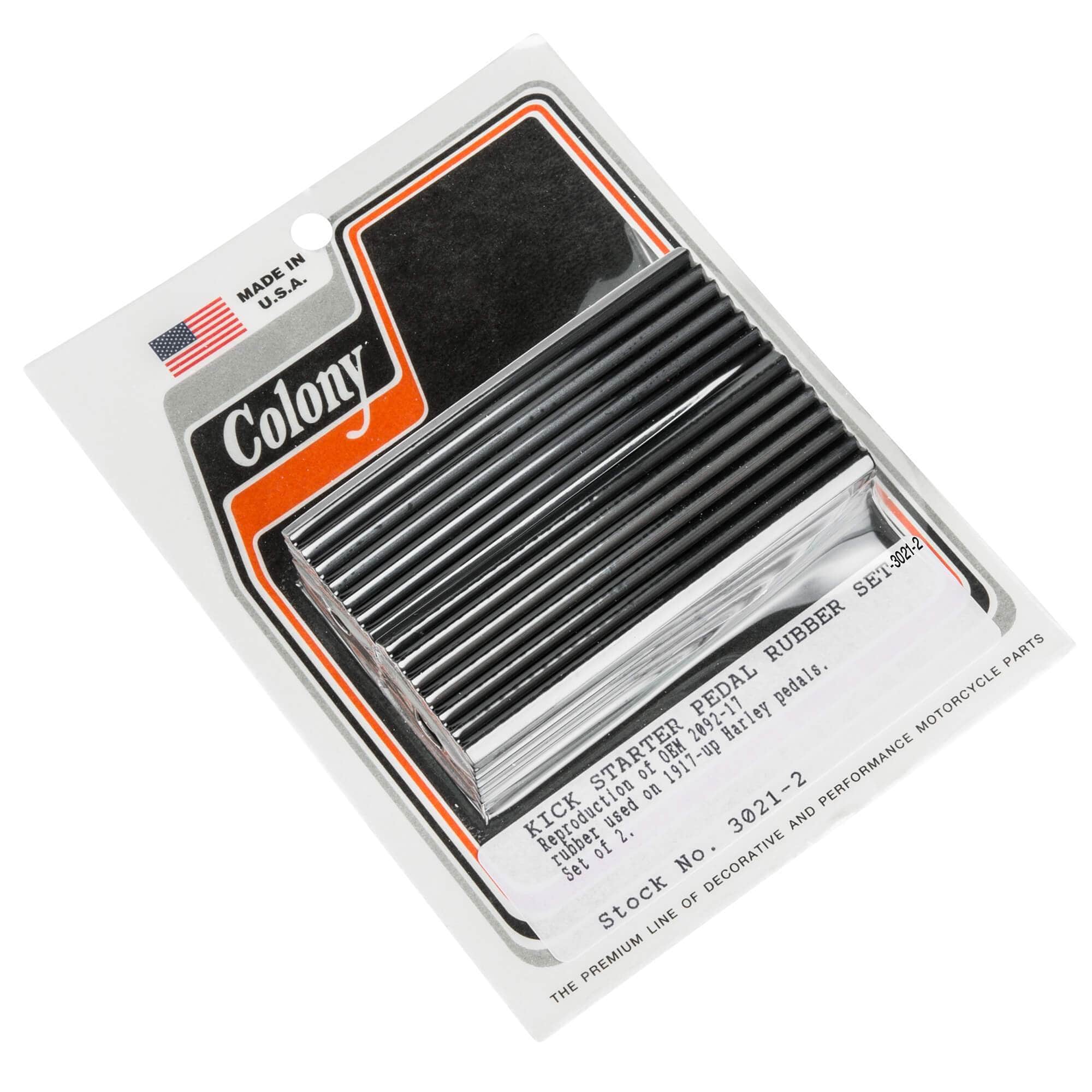 Harley Davidson OEM Kick Starter Pedal Rubber Set #3021 & #2092 - Compatible with 1917 Up Models - Durable Replacement for Smooth Motorcycle Starts