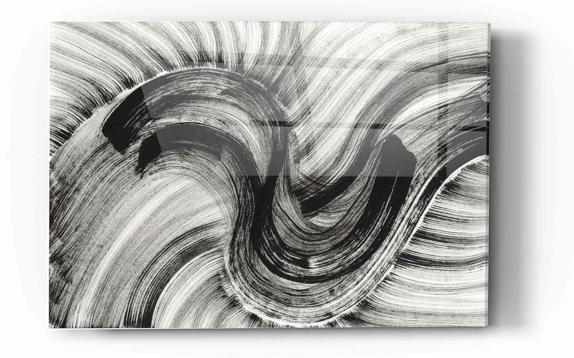 Epic 'Cyclone' Acrylic Glass Wall Art - 12x16 Inches Modern Abstract Painting for Living Room, Bedroom & Office Decor