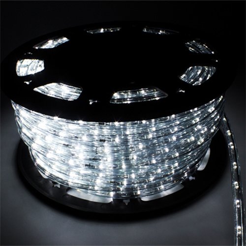 Leisurelife Waterproof LED Rope Lights Outdoor - Cold White 150FT (45M) 1620 LEDs for Patio, Garden, Pool & Holiday Decorations